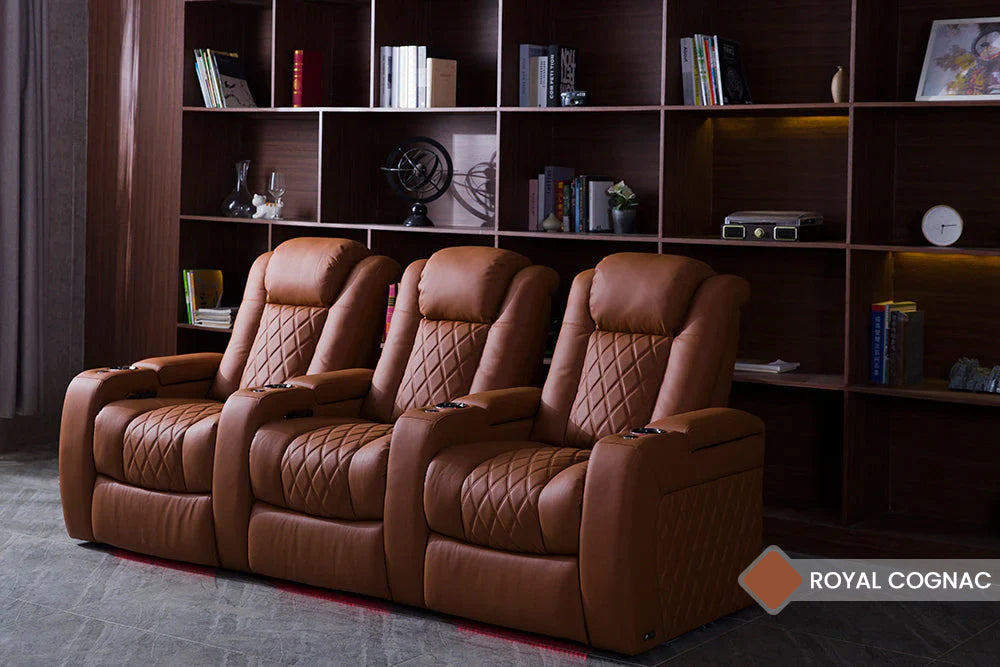 Valencia Tuscany Ultimate Luxury Full Leather Home Theater Seating