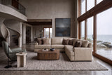 Aurelio Leather Corner Sectional Sofa