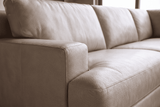 Aurelio Leather Corner Sectional Sofa