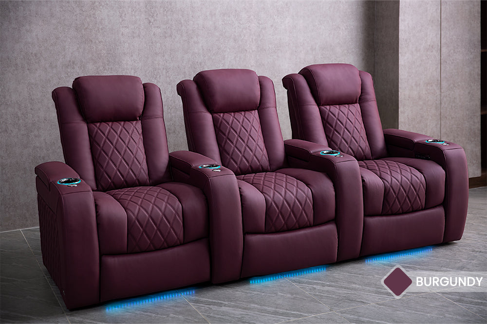 Valencia Tuscany Ultimate Luxury Full Leather Home Theater Seating