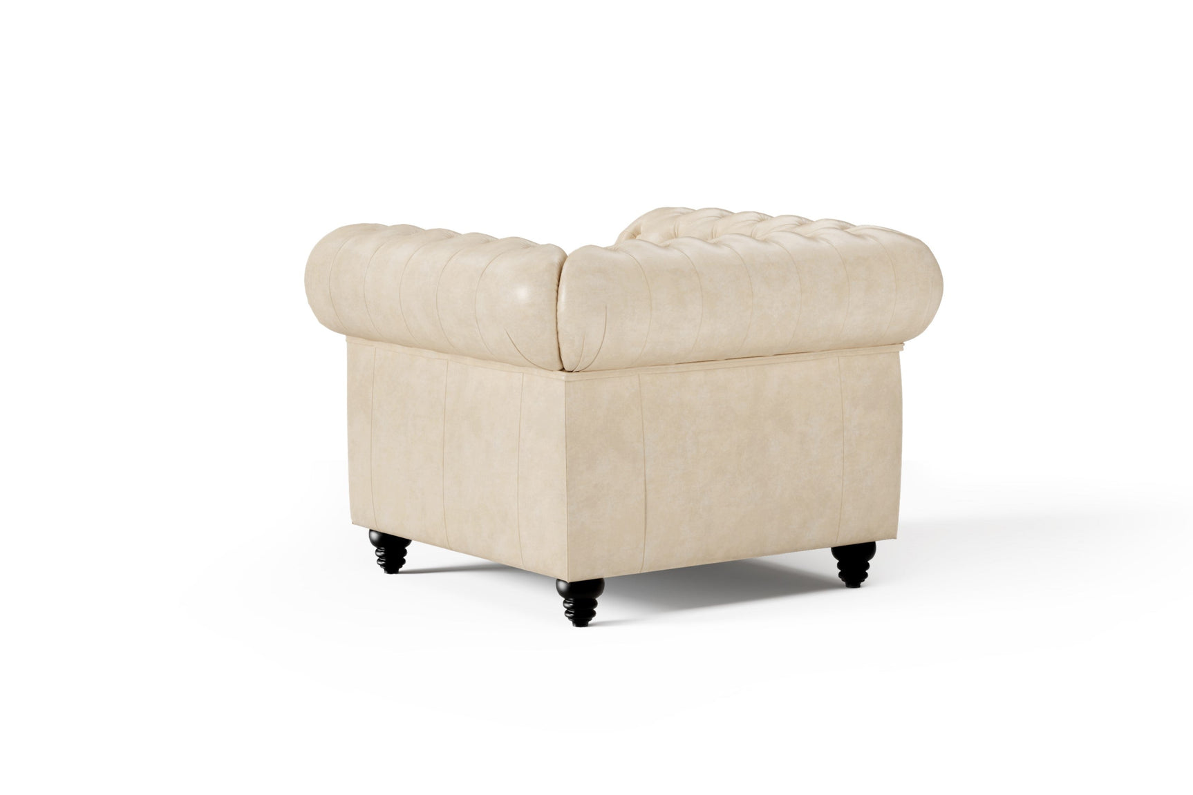 Parma Leather Chesterfield Accent Chair
