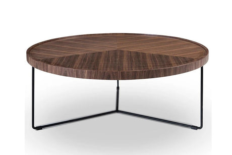 Sabine Walnut Wood Coffee Table