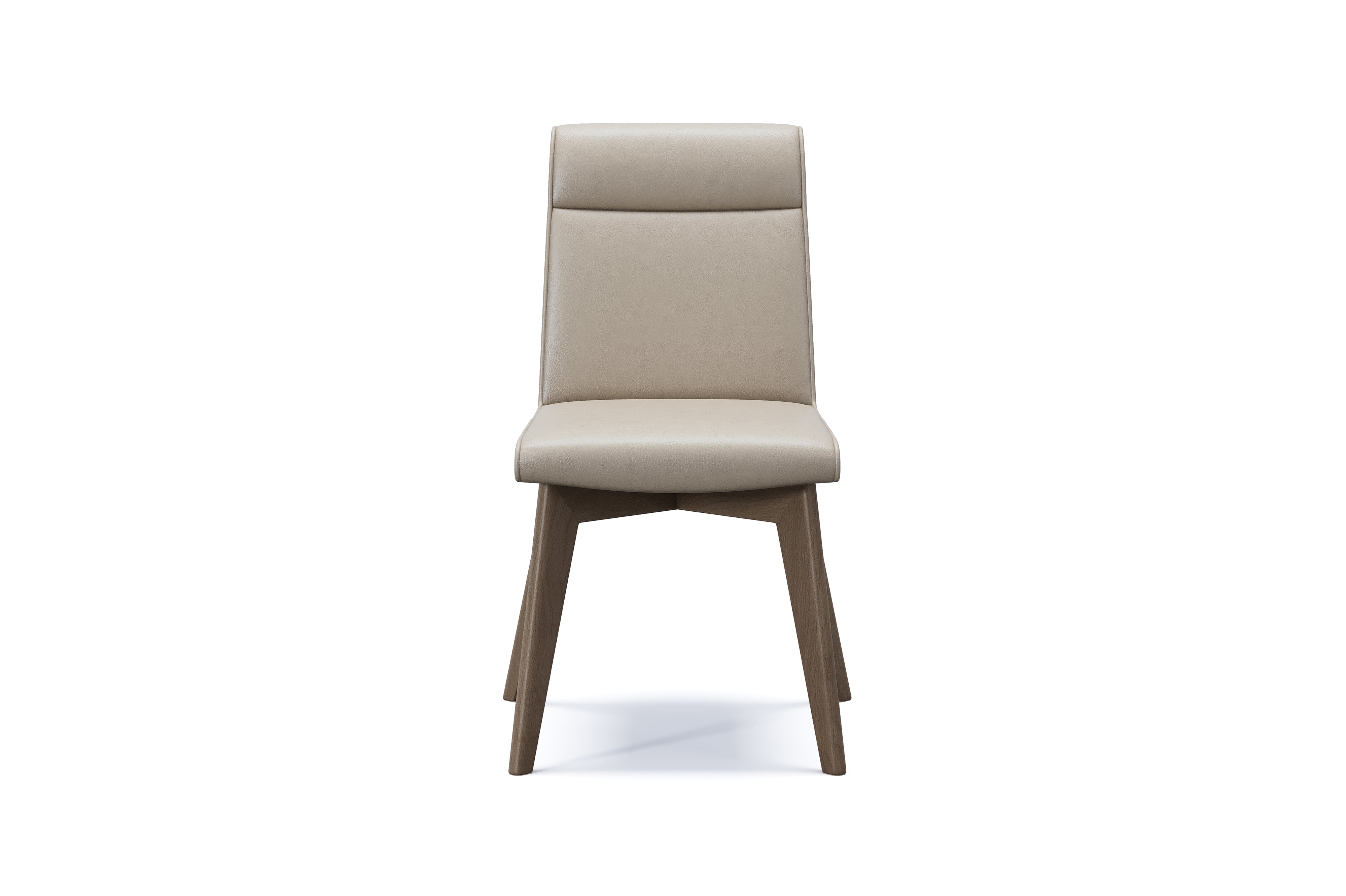 Valencia Aileen Leather Dining Chair, Beige