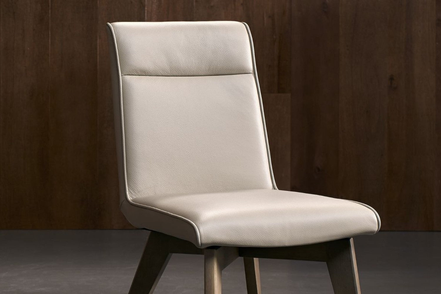 Valencia Aileen Leather Dining Chair, Beige