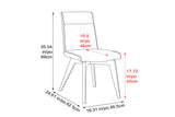 Aileen Leather Dining Chair (Set of 2)