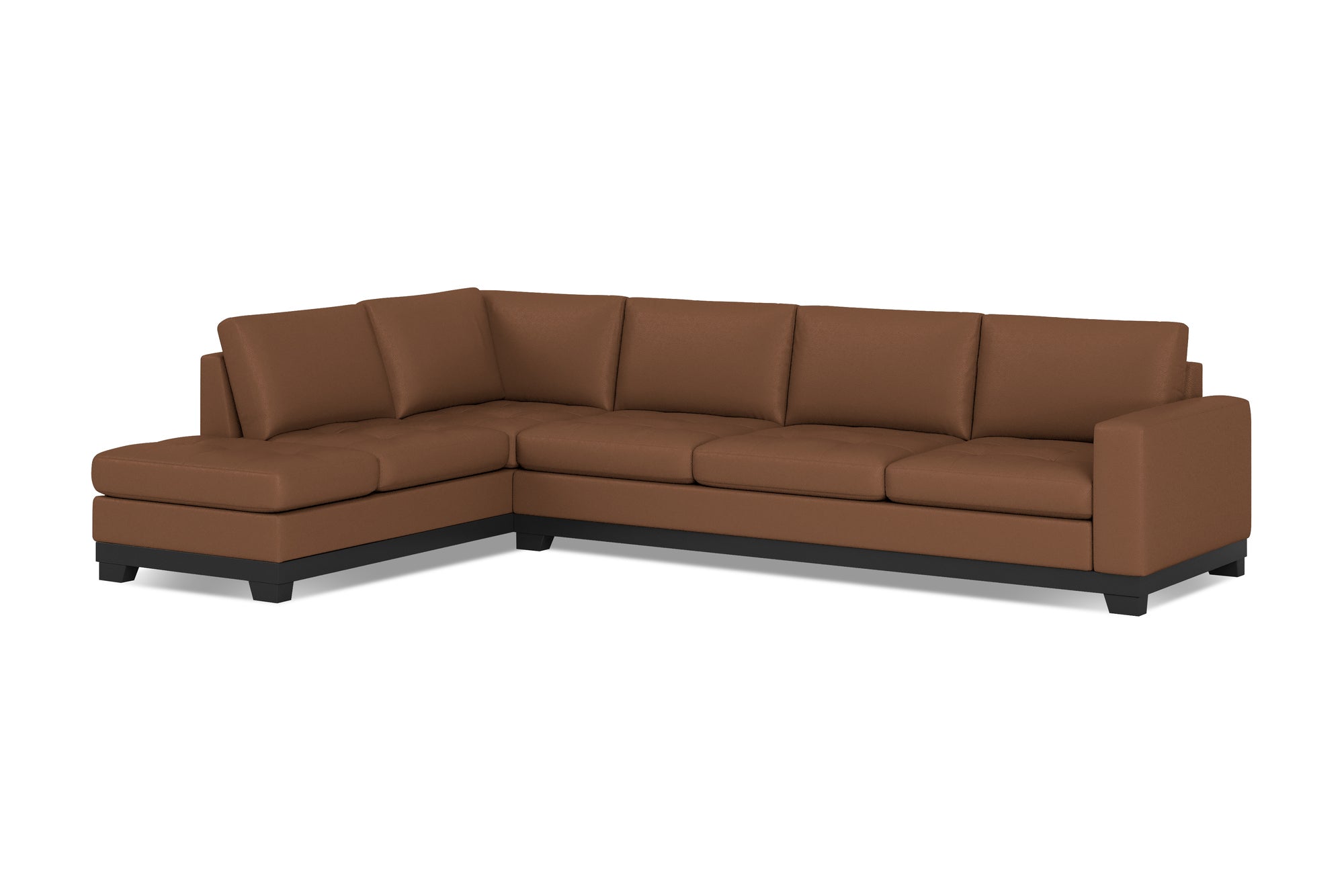 Aine Leather Corner Sectional Sofa