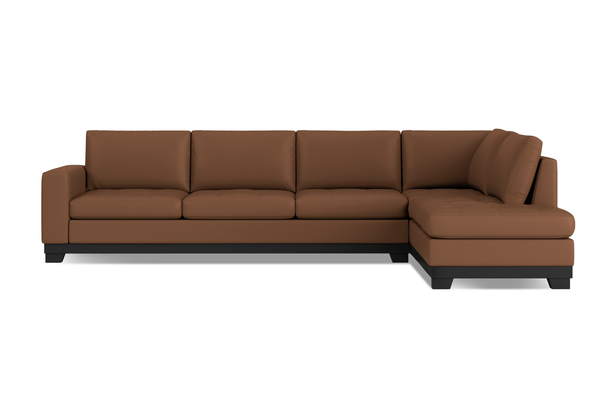 Aine Leather Corner Sectional Sofa