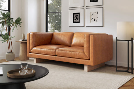 Alaina Leather Sofa