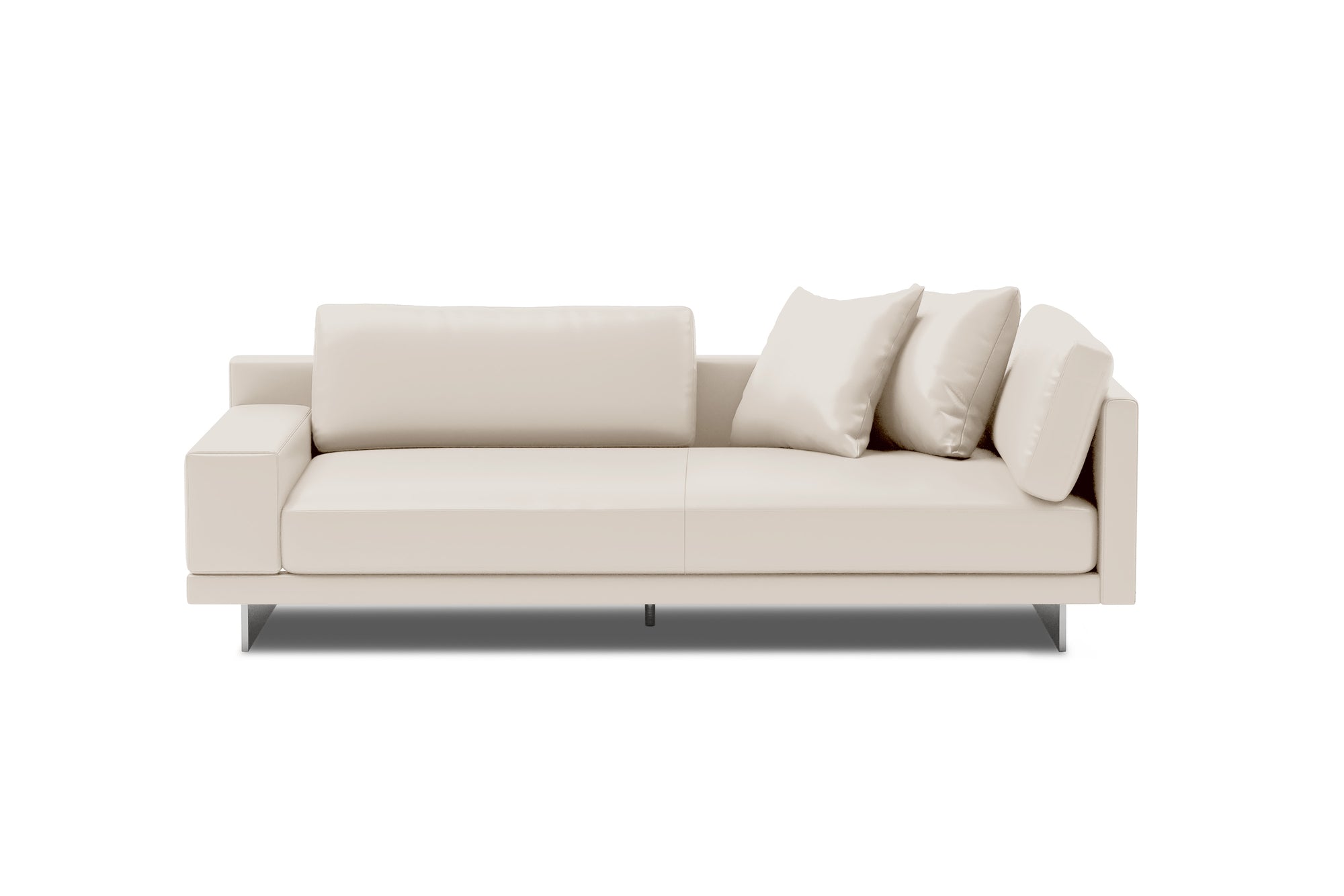 Alessandro Leather Loveseat Sofa