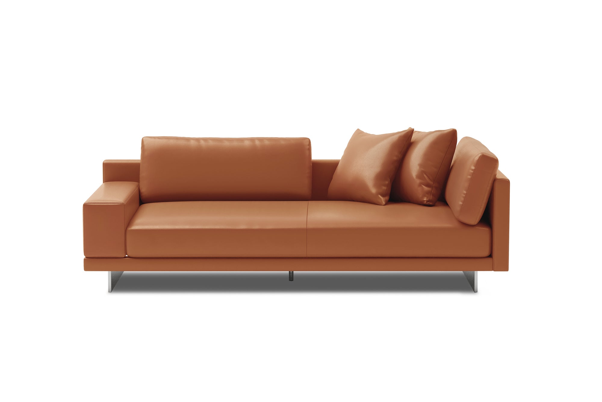 Alessandro Leather Loveseat Sofa