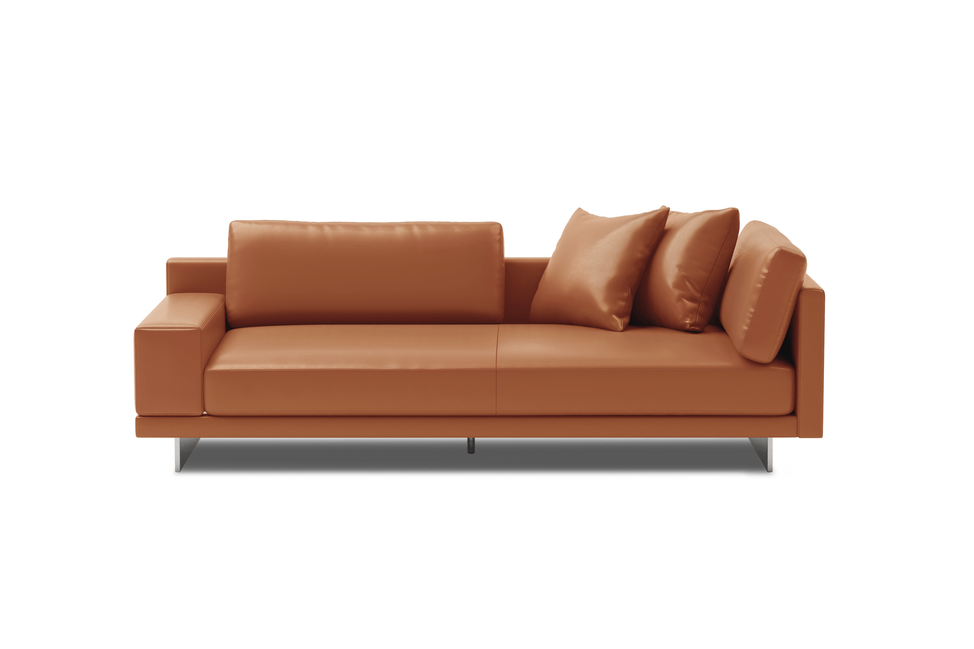 Alessandro Leather Loveseat Sofa