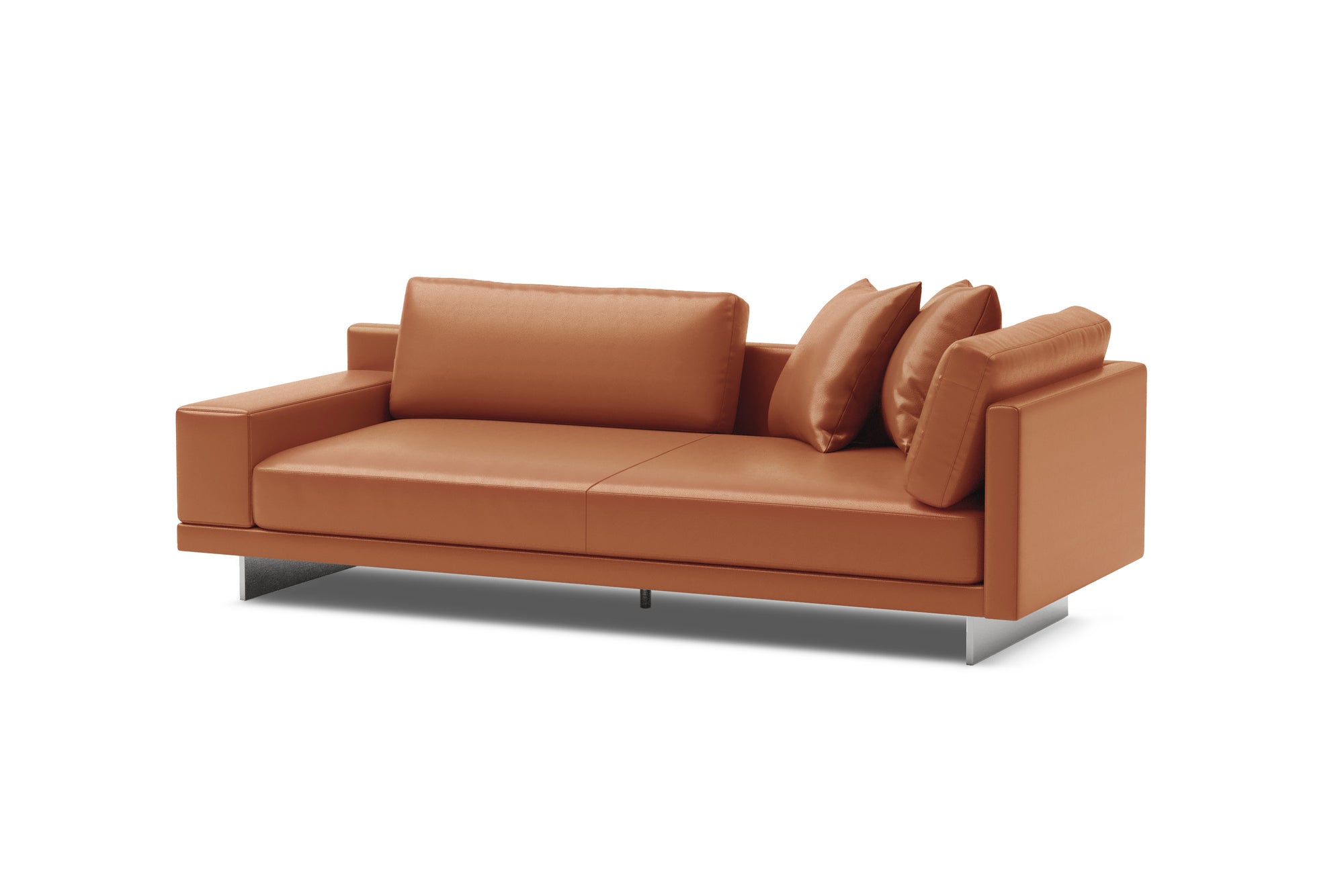 Alessandro Leather Loveseat Sofa