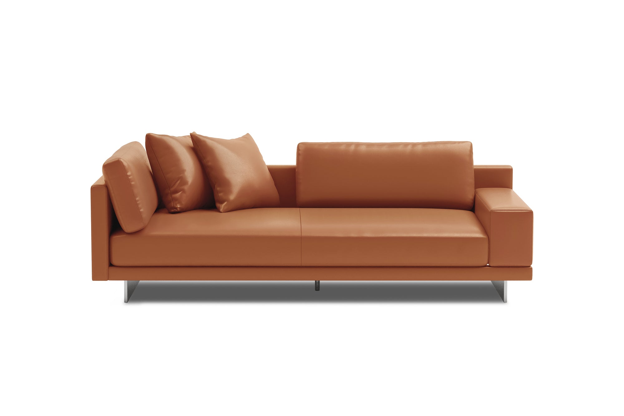 Alessandro Leather Loveseat Sofa