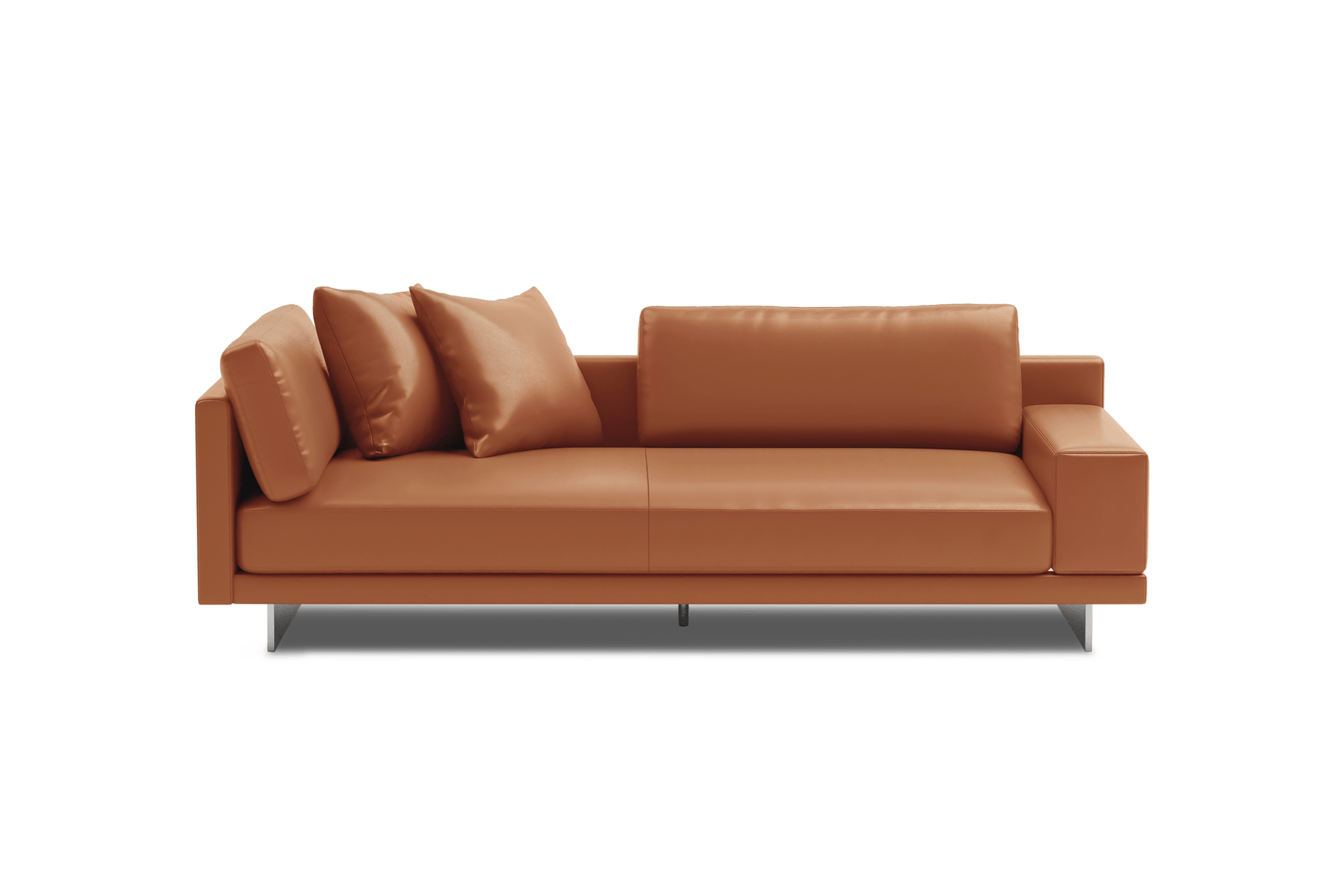 Alessandro Leather Loveseat Sofa