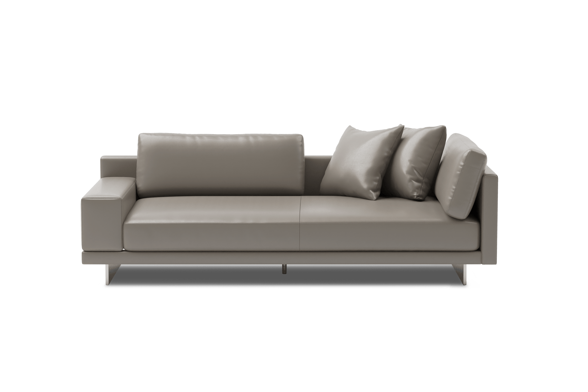 Alessandro Leather Loveseat Sofa