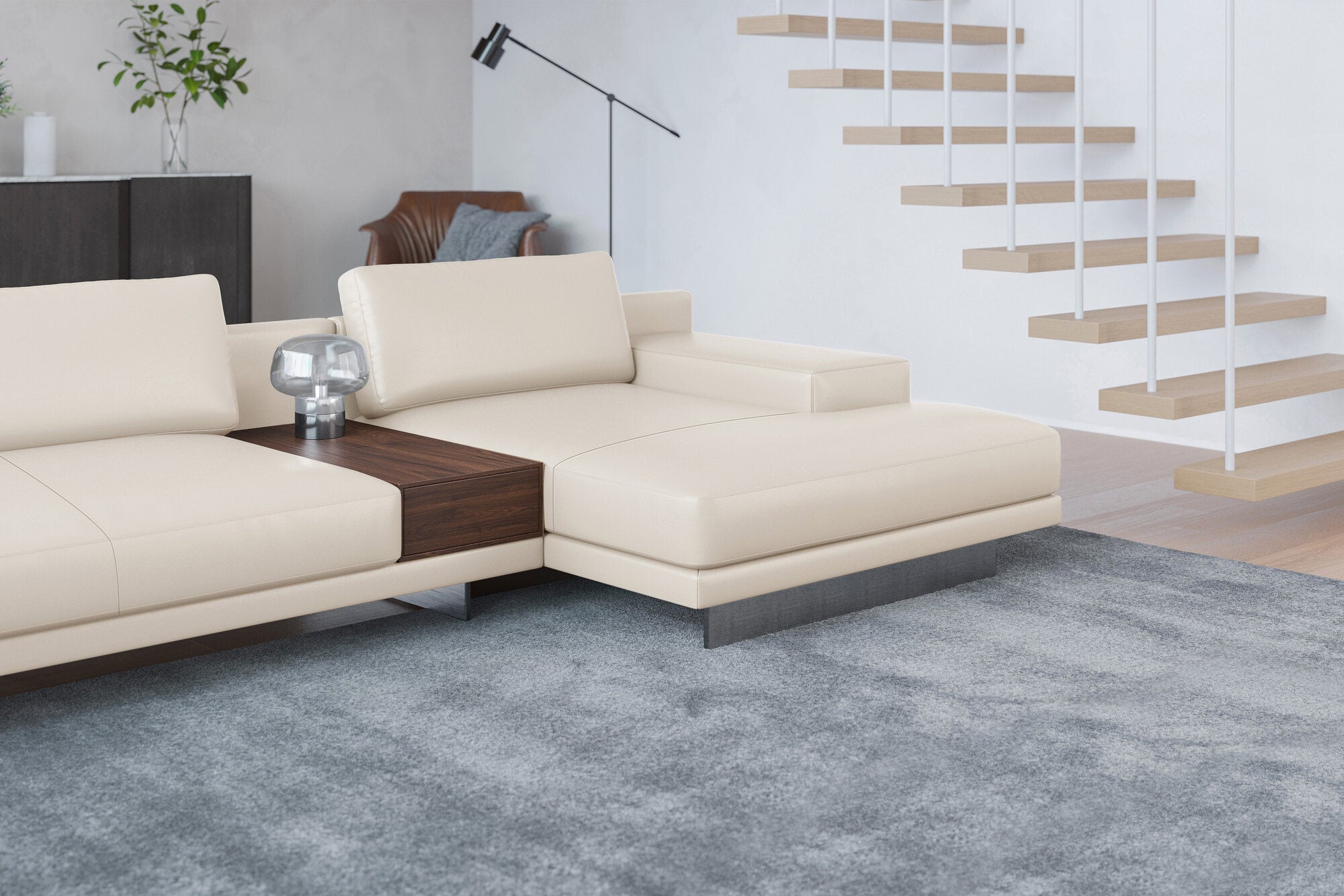Alessandro Leather Modular Sectional Sofa