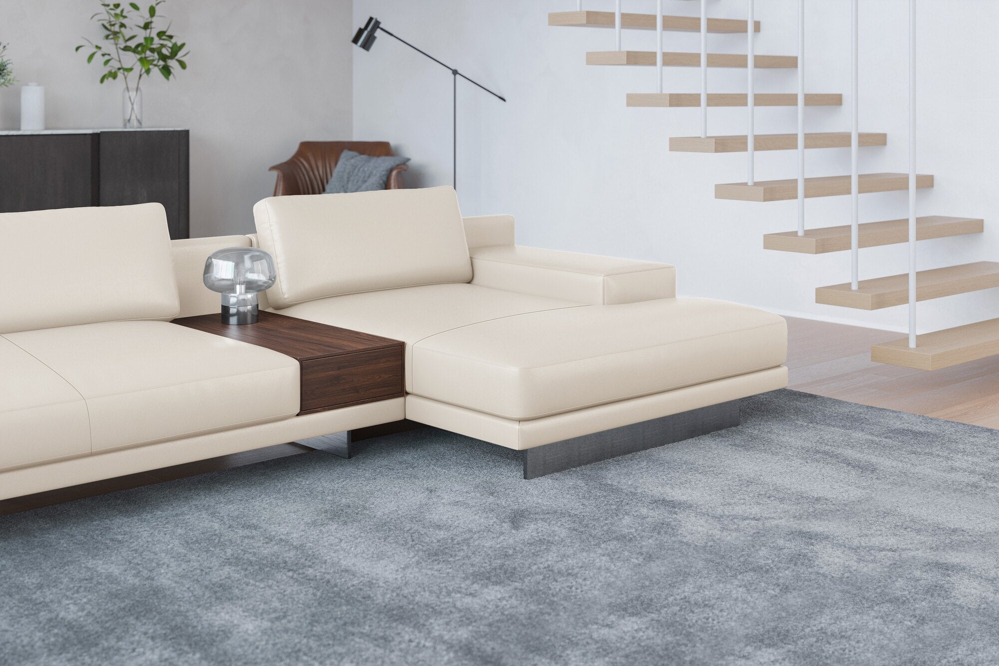 Alessandro Leather Modular Sectional Sofa