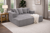Alexus Corduroy Fabric Sectional Sofa