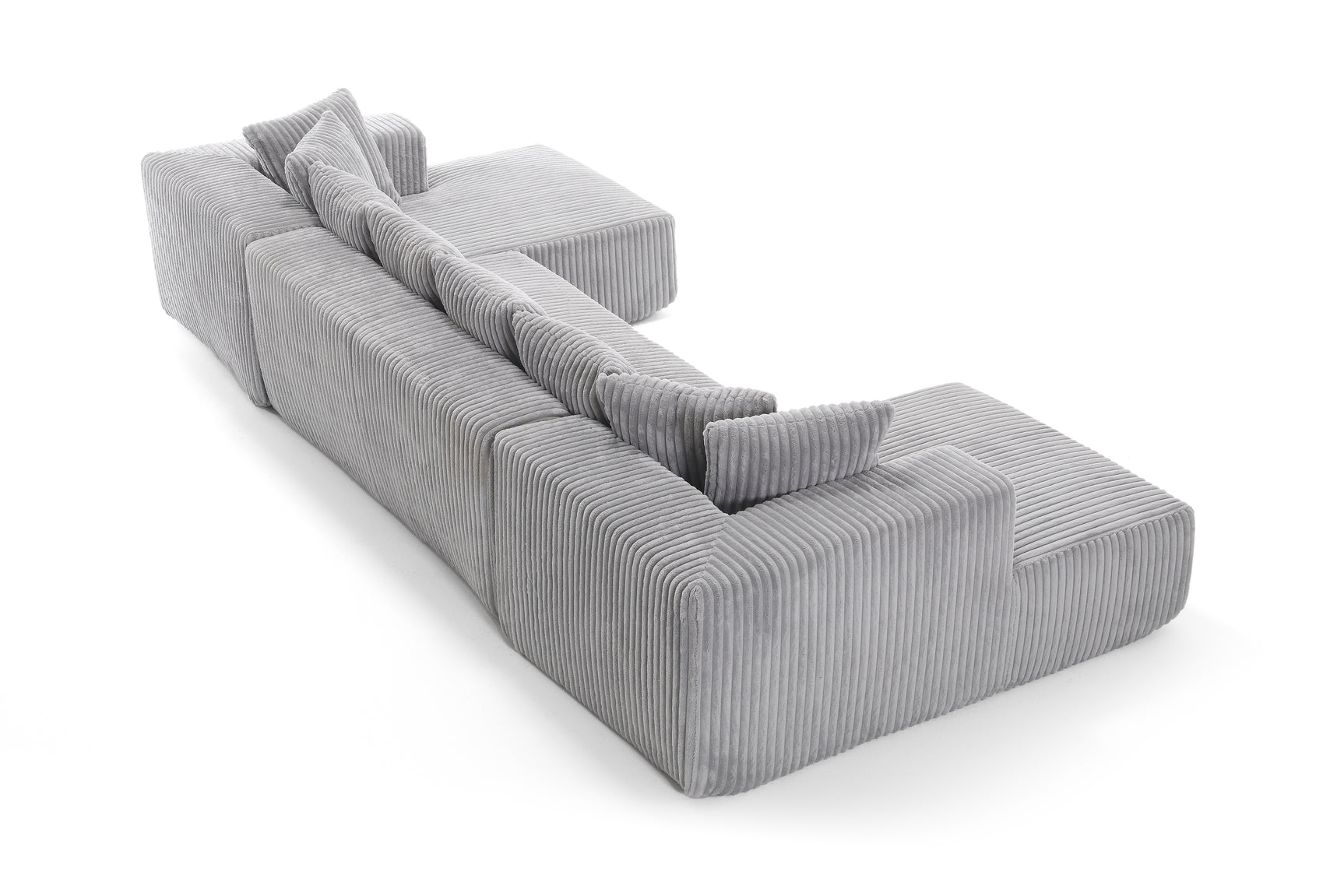 Alexus Corduroy Fabric Sectional Sofa