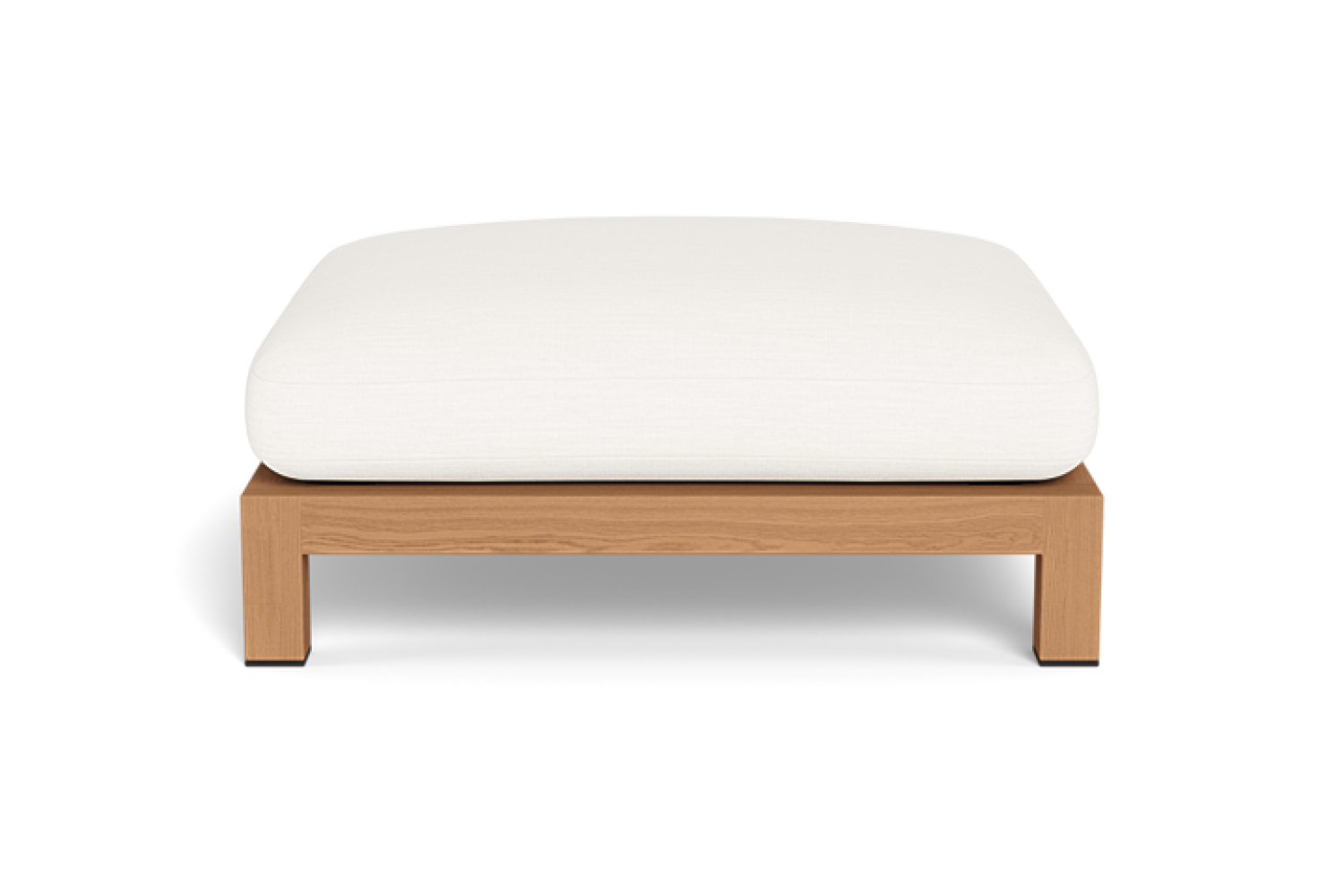 Valencia Althea Teak Wood Ottoman, Natural