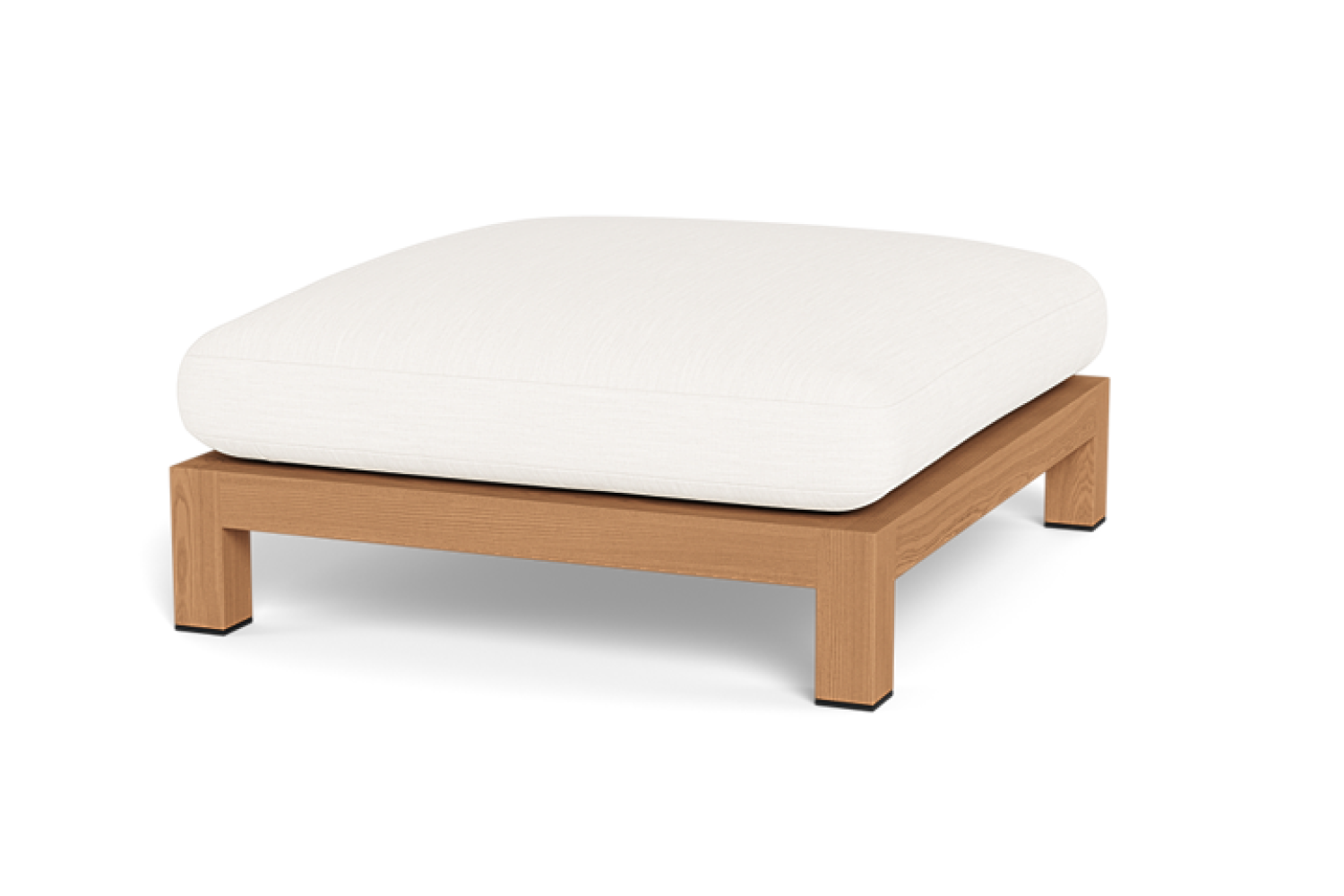 Valencia Althea Teak Wood Ottoman, Natural