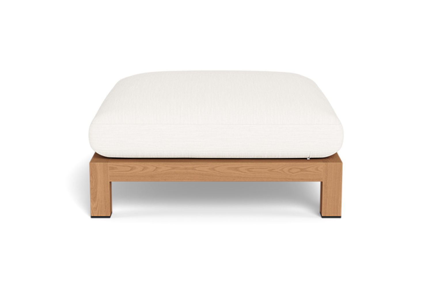 Valencia Althea Teak Wood Ottoman, Natural