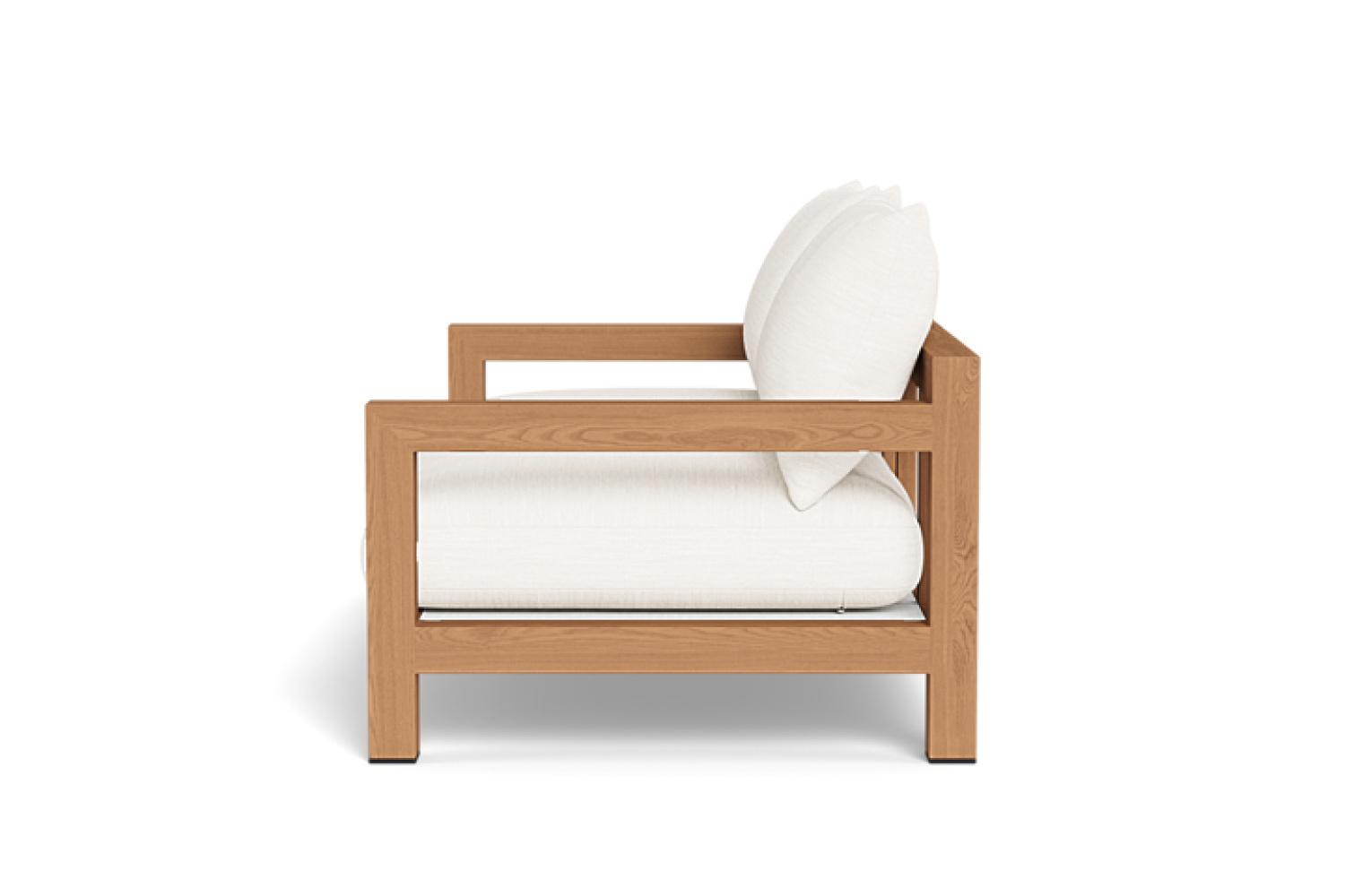 Valencia Althea Teak Loveseat Sofa, Natural