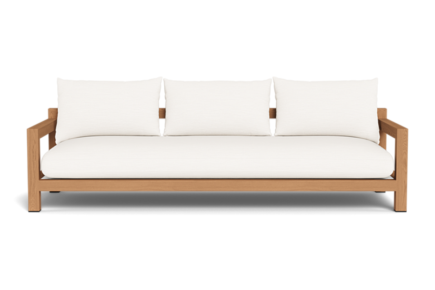 Valencia Althea Teak Three Seats Sofa, Natural