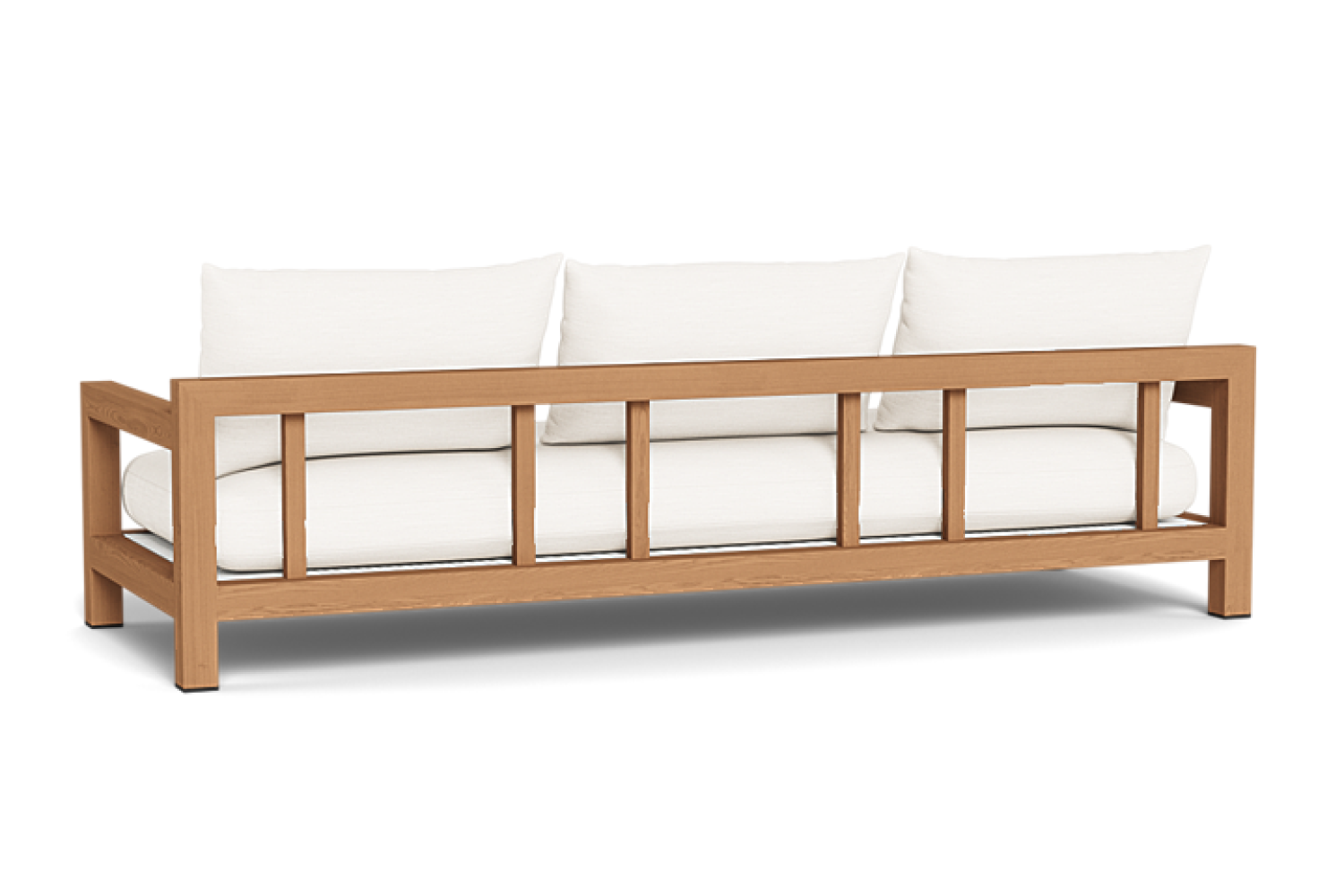 Valencia Althea Teak Three Seats Sofa, Natural