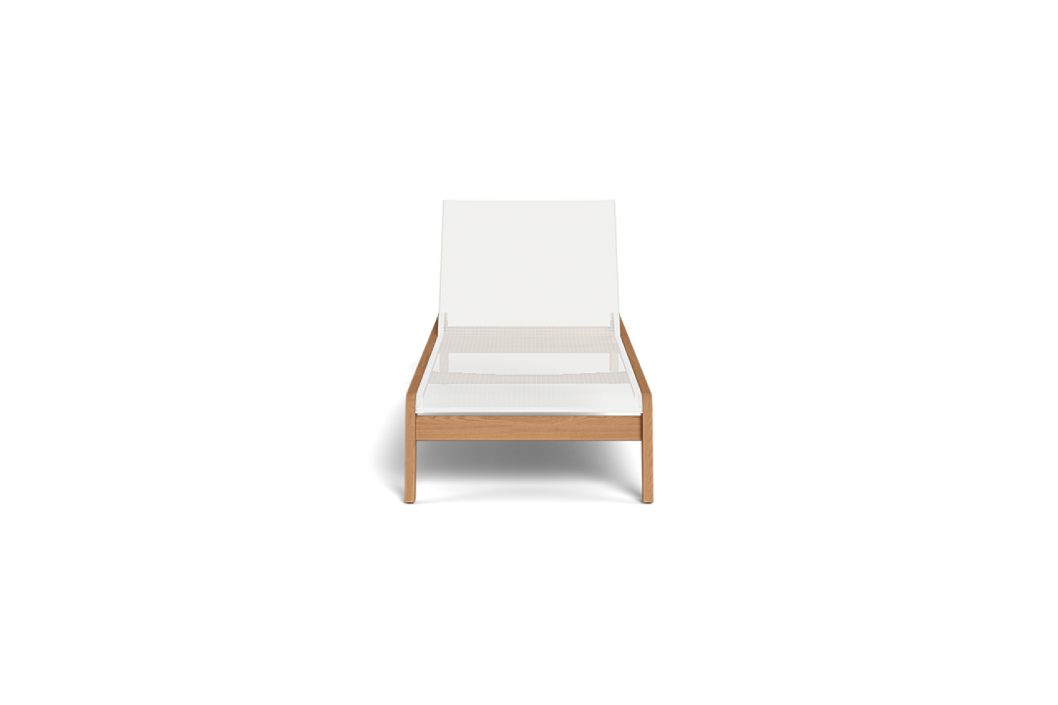 Valencia Althea Teak Wood Angled Sun Lounge, Natural