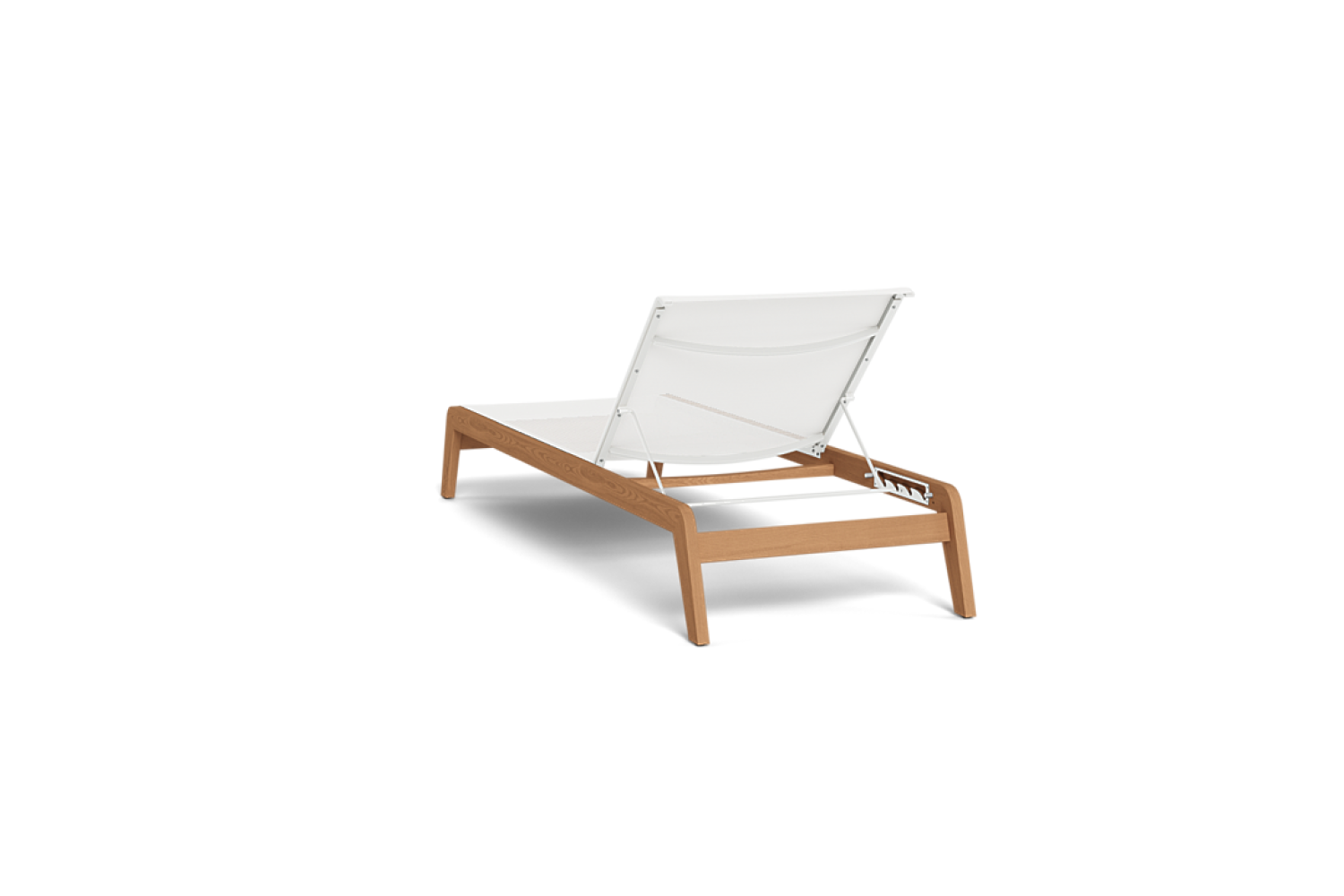 Valencia Althea Teak Wood Angled Sun Lounge, Natural