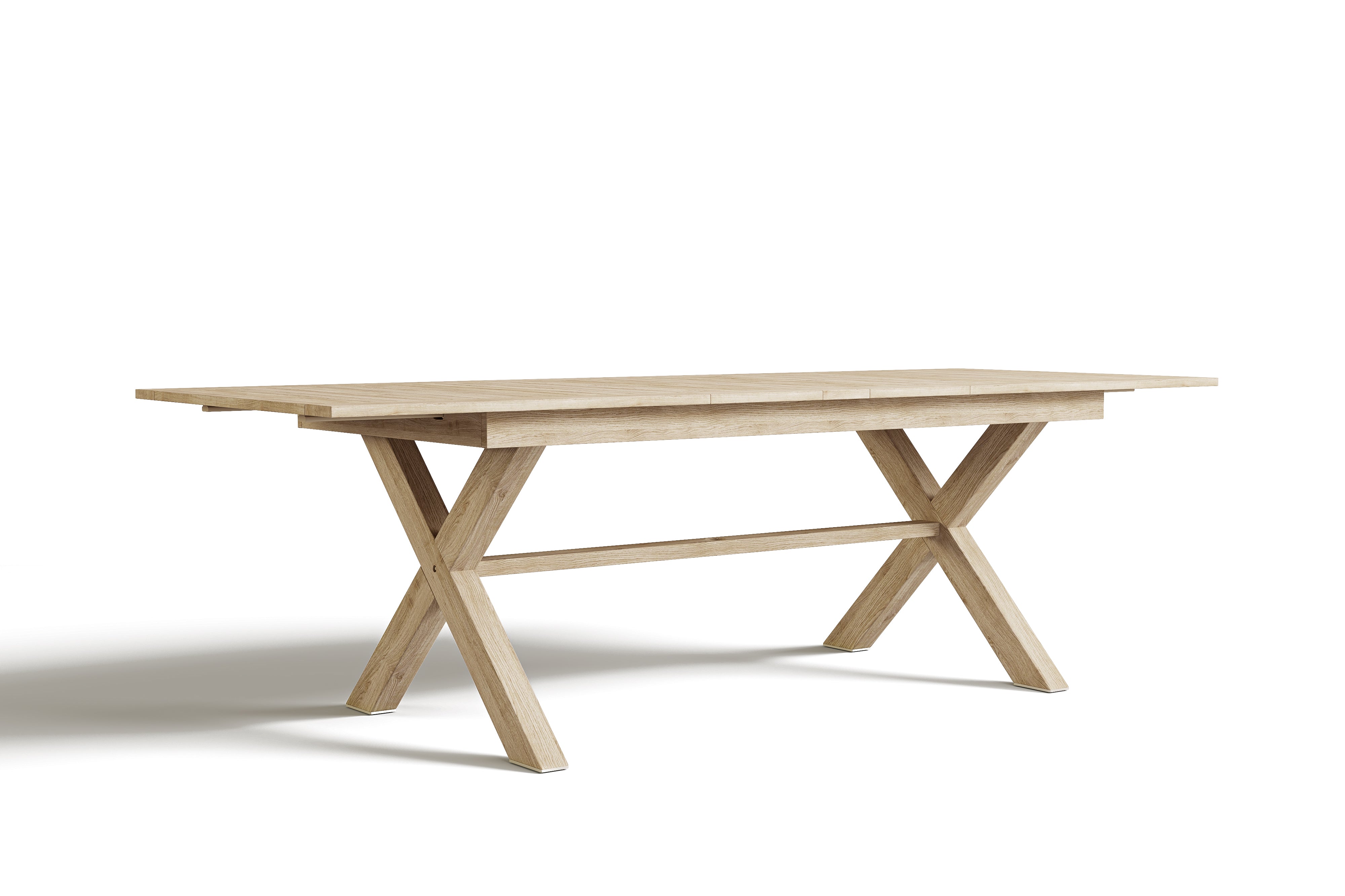 Valencia Amara Wood Outdoor Extension Dining Table, Natural