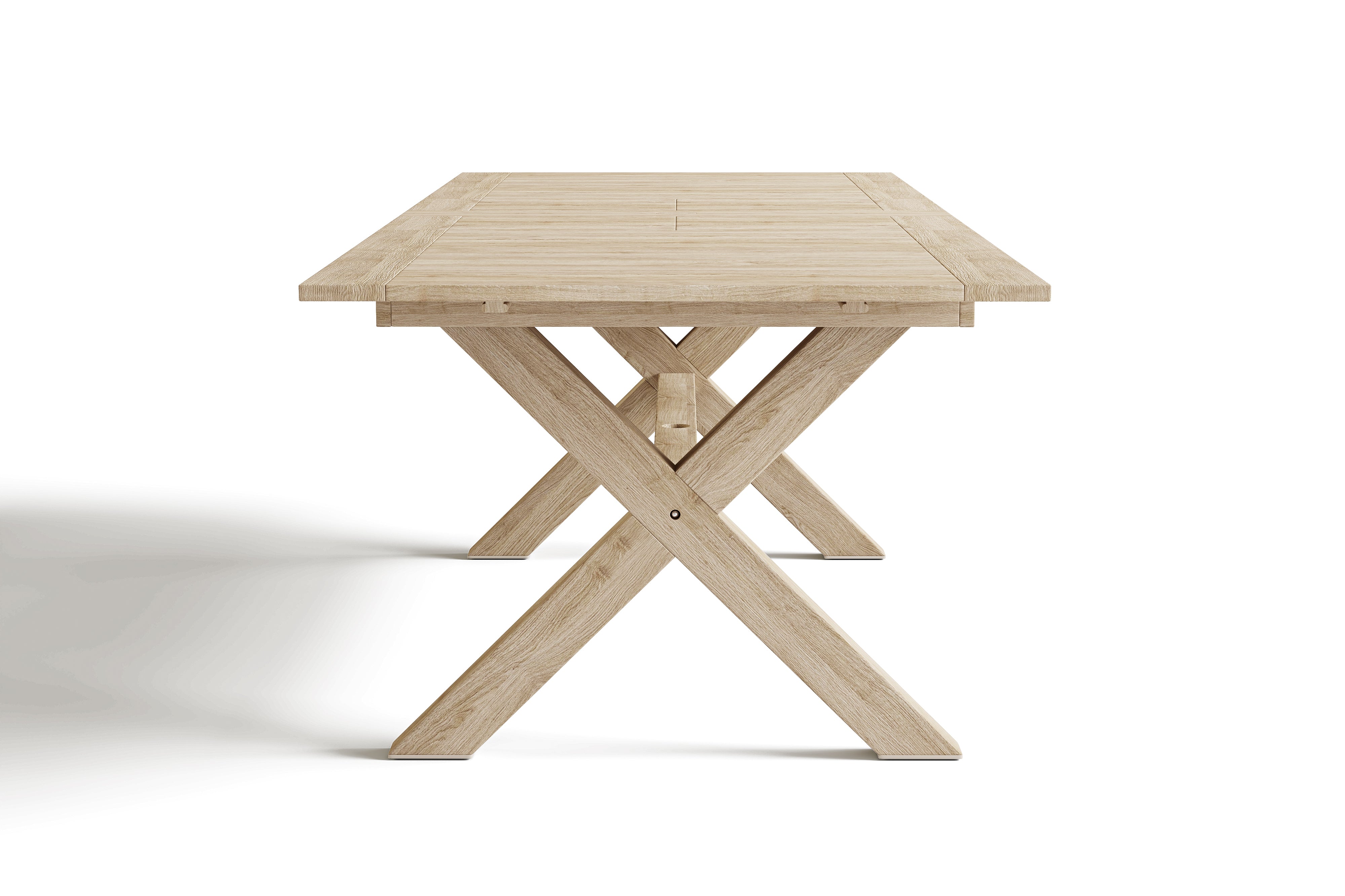 Valencia Amara Wood Outdoor Extension Dining Table, Natural