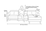 Andria Leather Reclining Sectional Sofa