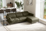 Andria Leather Reclining Sectional Sofa