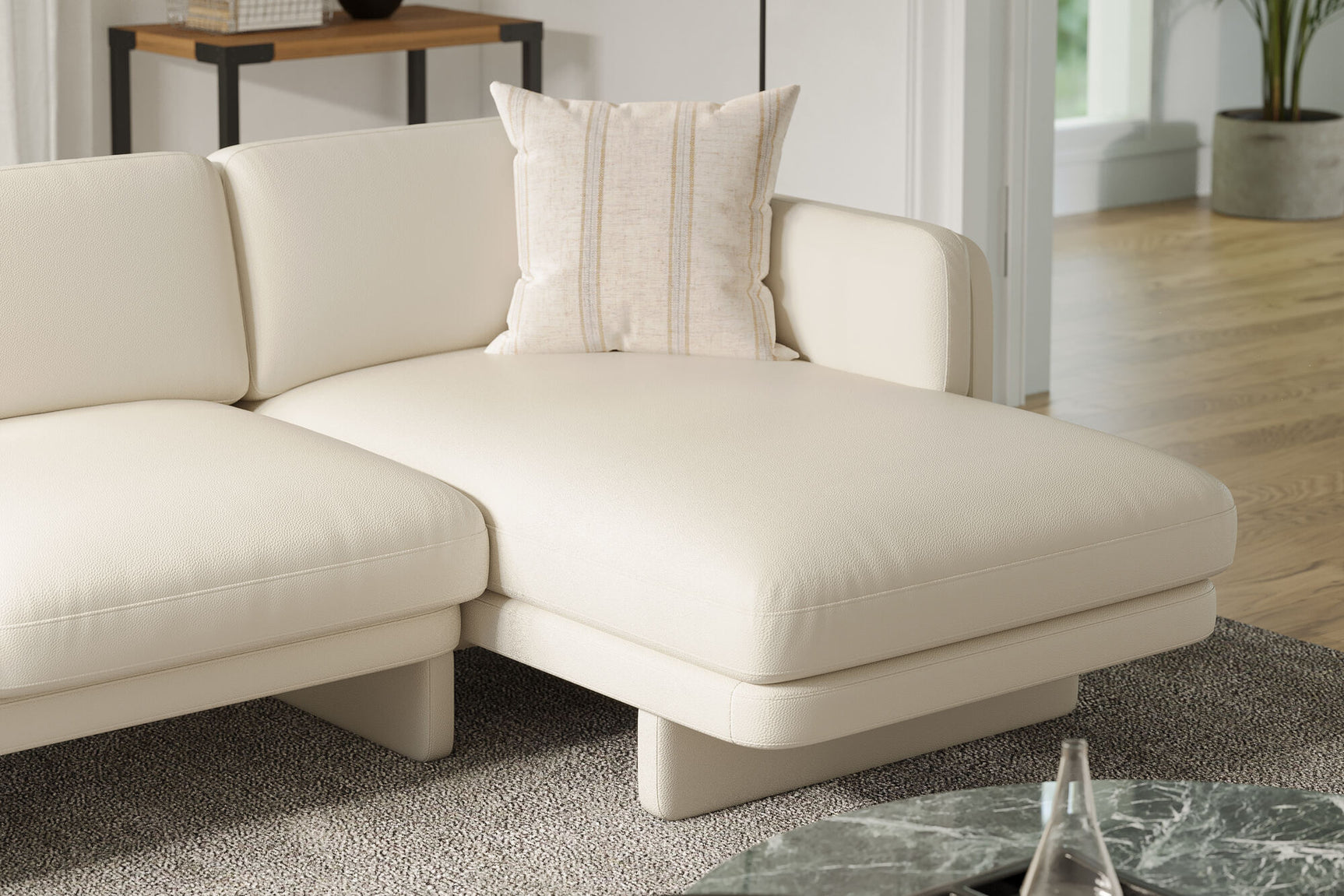 Annalise Leather Sectional Sofa