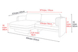 Annalise Leather Sectional Sofa
