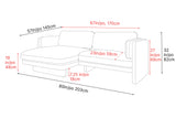Annalise Leather Sectional Sofa