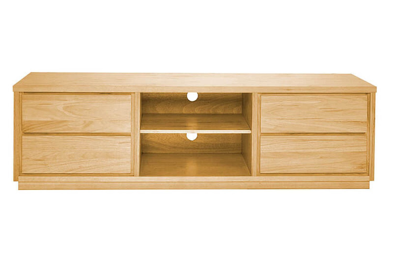 Valencia Araya Wood Media Console, Natural