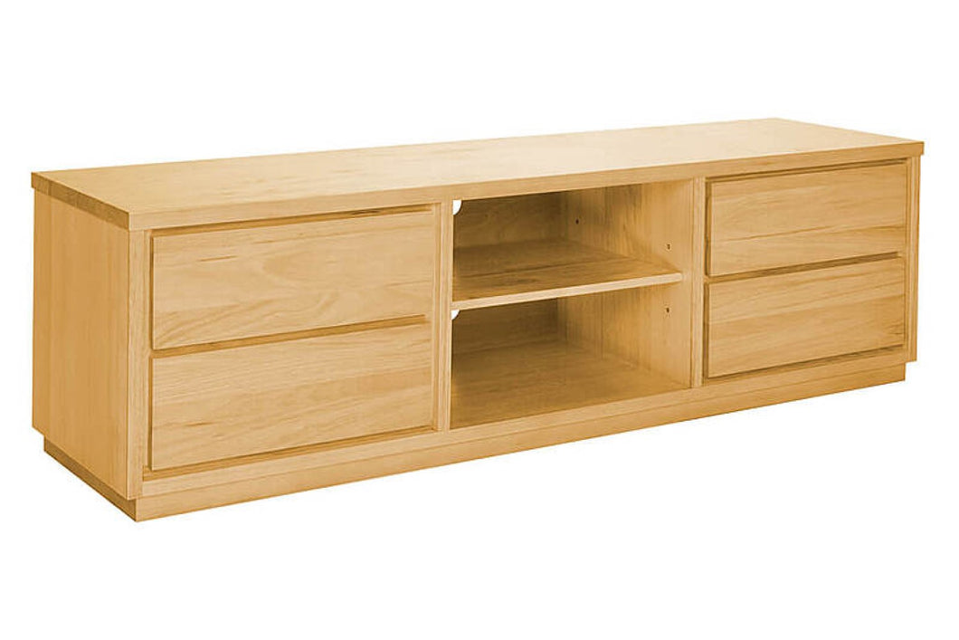 Valencia Araya Wood Media Console, Natural