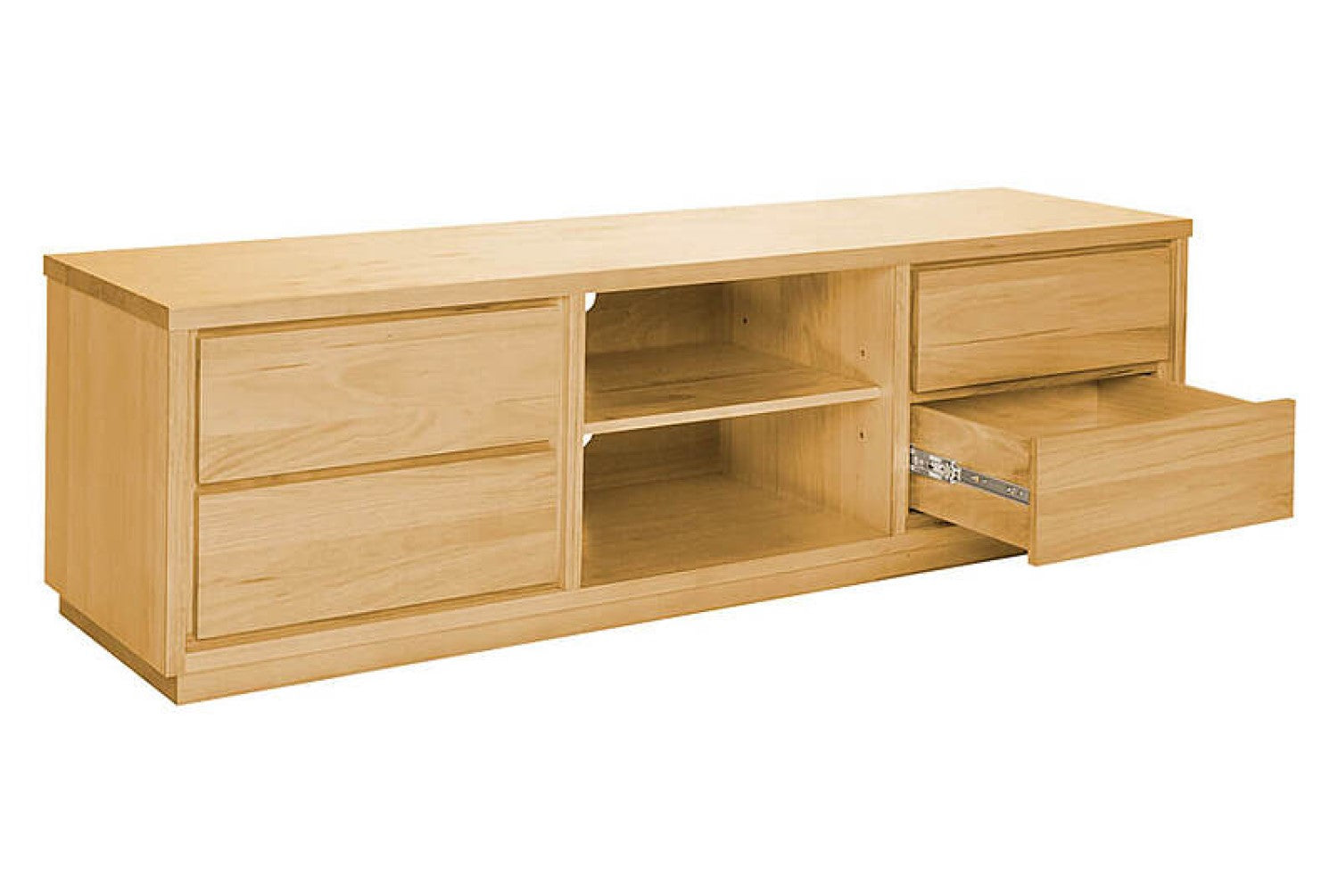 Valencia Araya Wood Media Console, Natural