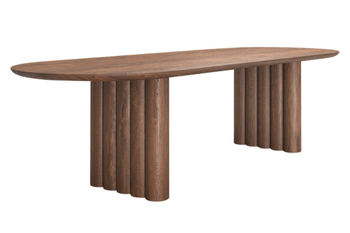 Valencia Archibald Wood Dining Table, Walnut