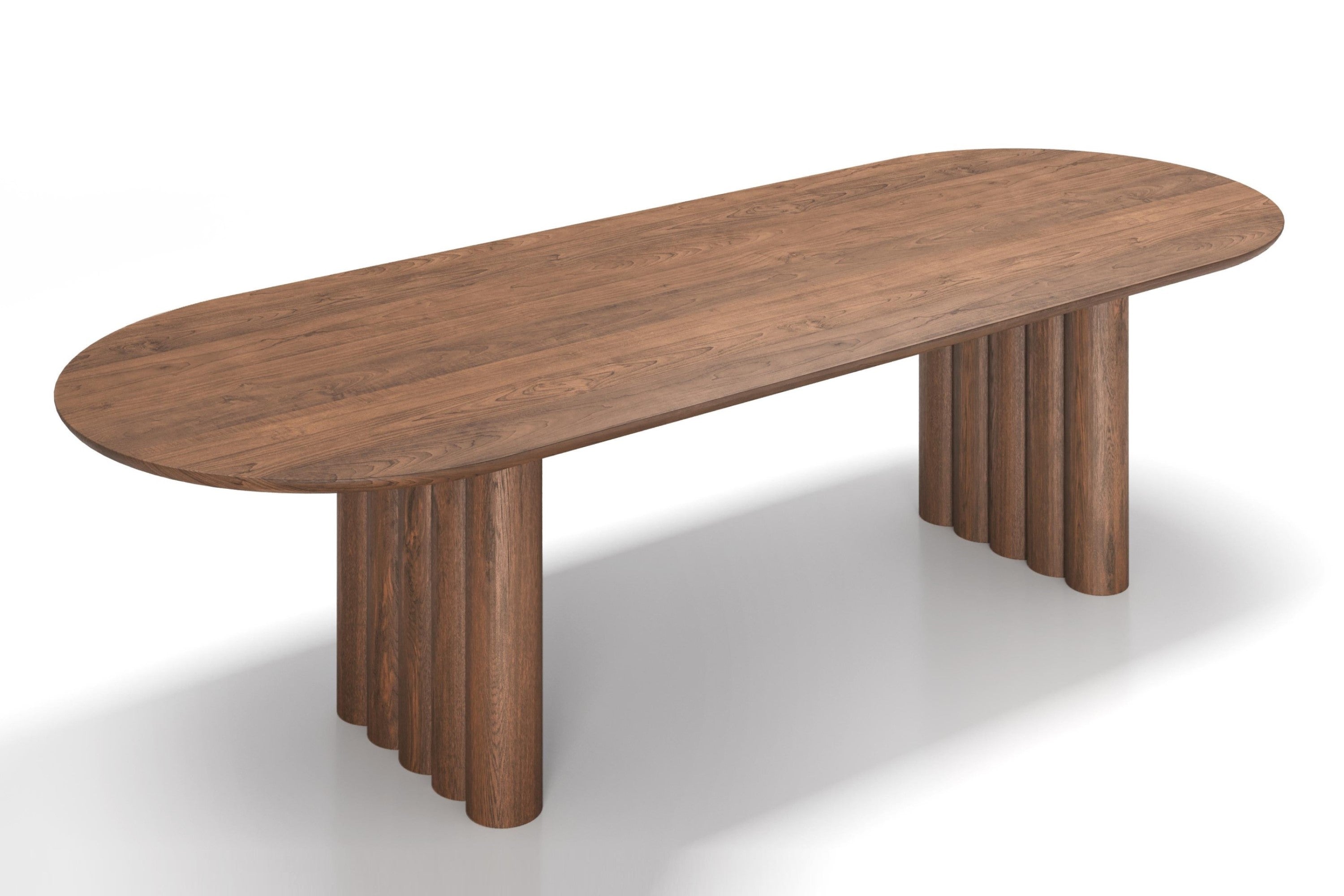 Valencia Archibald Wood Dining Table, Walnut