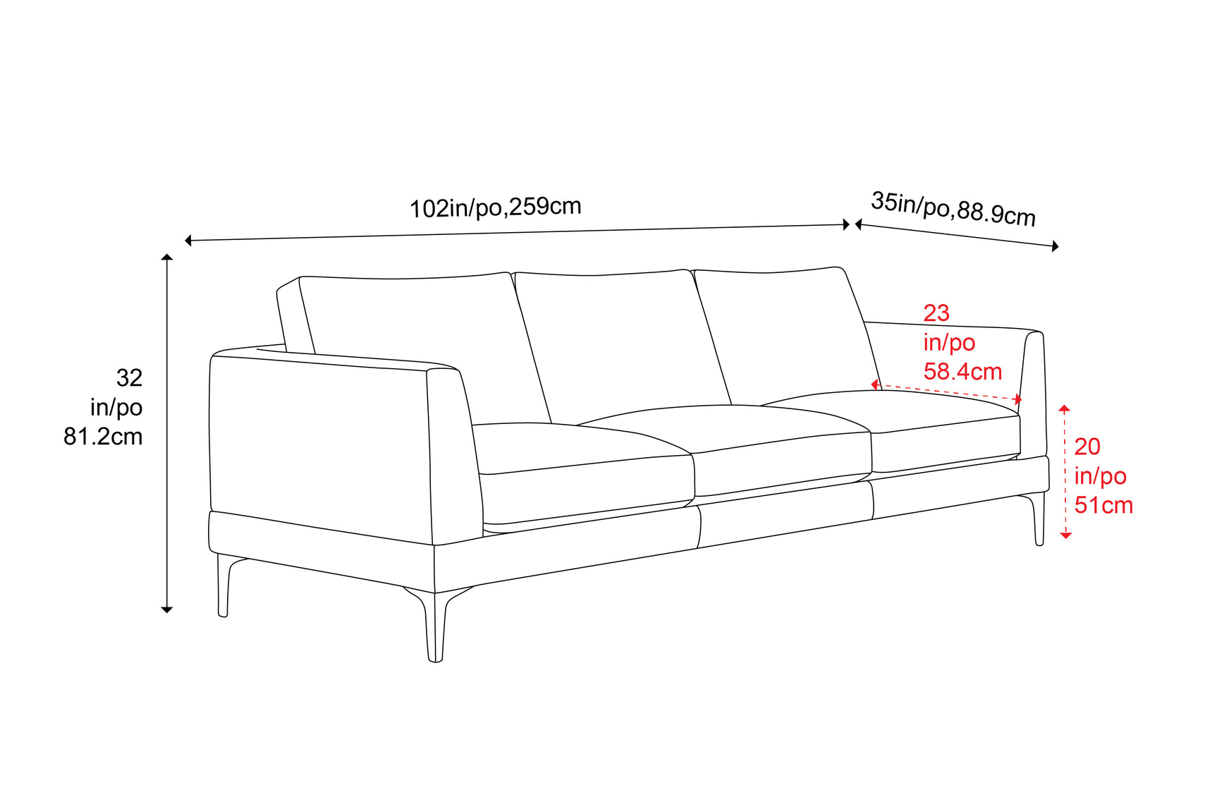 Ariadne Leather Sofa