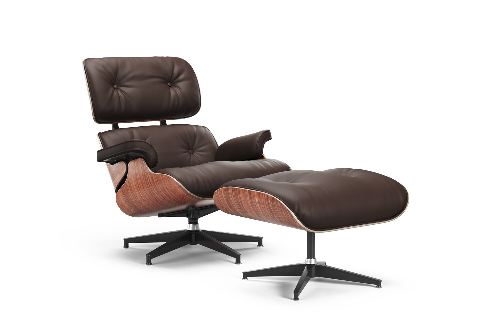 Armoni Leather Chair & Ottoman