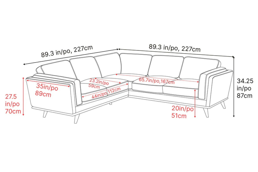 Valencia Artisan L-Shape Corner Leather Sectional Sofa, Beige