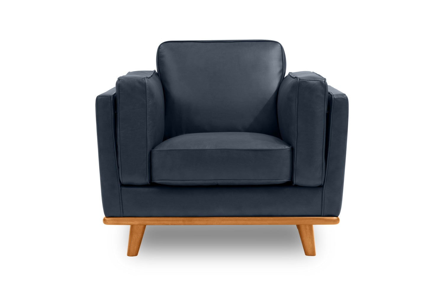 Valencia Artisan Leather Accent Chair, Blue Color