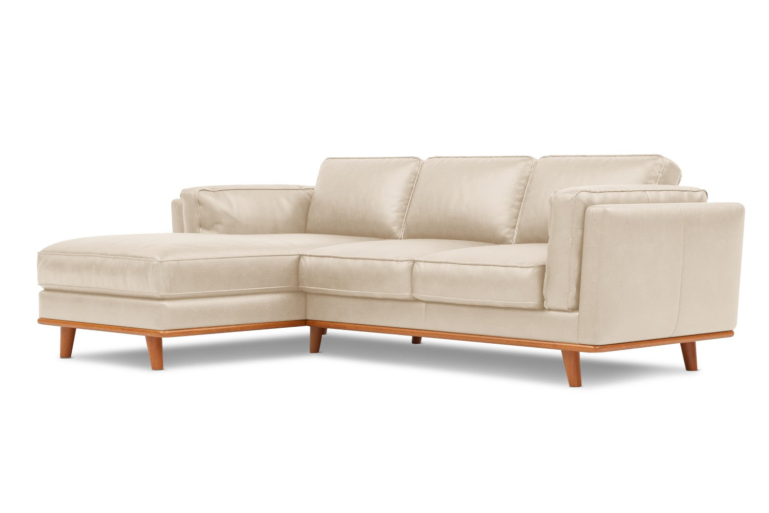 Cream leather lounge discount