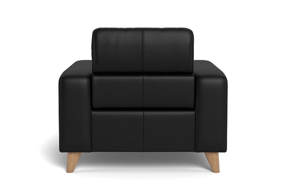 Valencia Asher Top Grain Leather Recliner Seat, Black