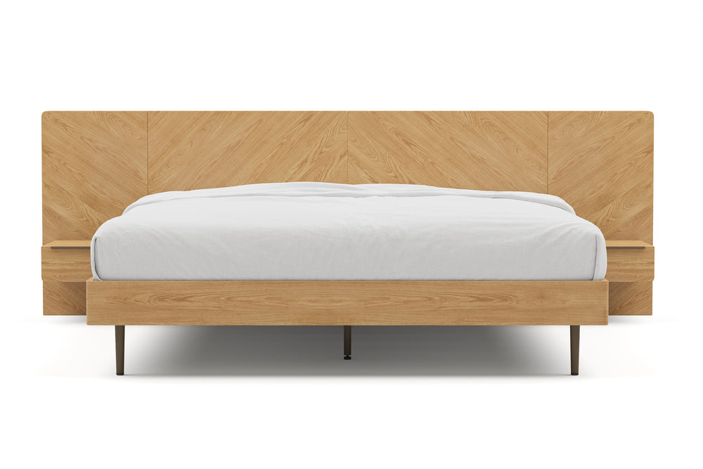 Valencia Ava Wood King Bed, White Oak